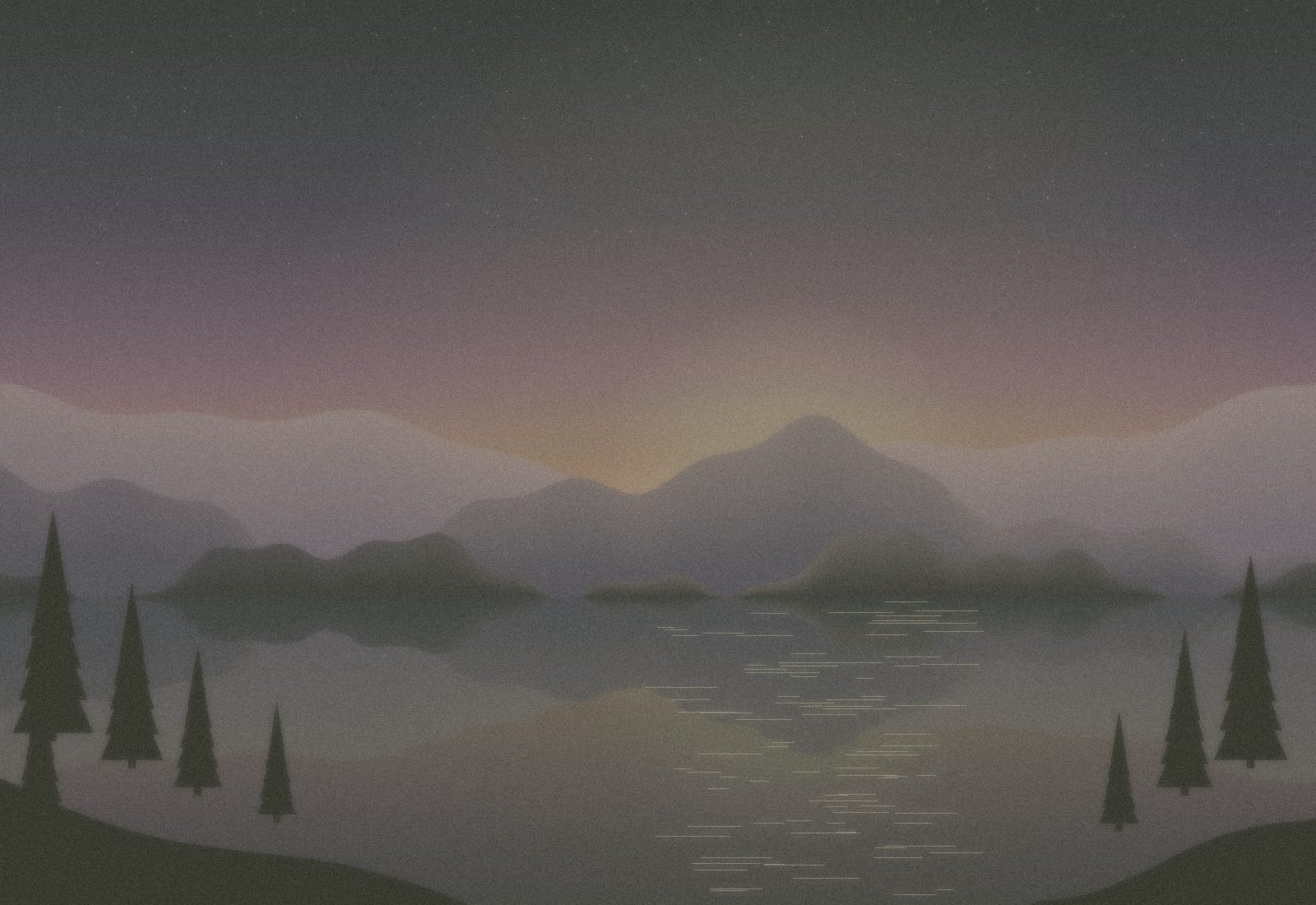 Mountain landscape before editing