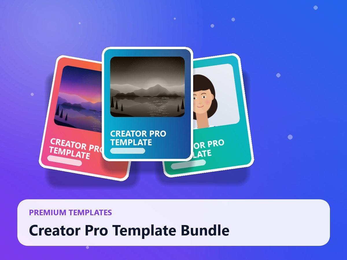 Creator Pro Template Bundle