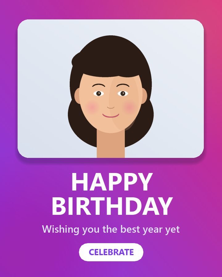 Birthday Wishes Card template