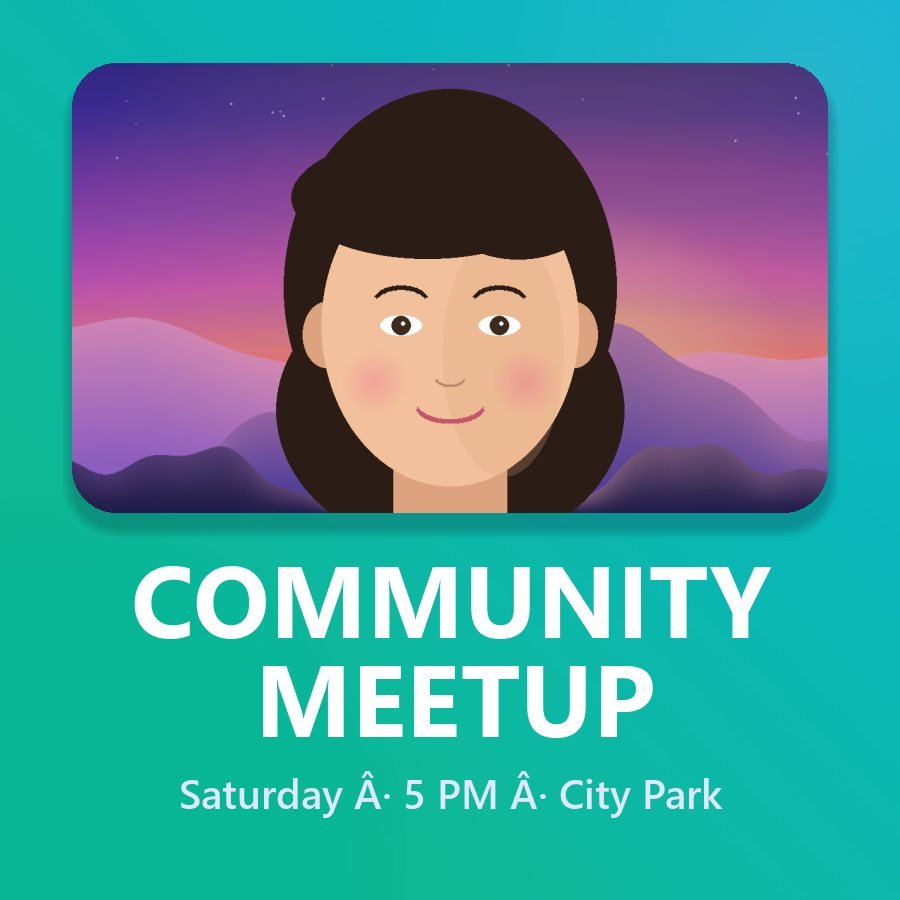 Community Event Post template