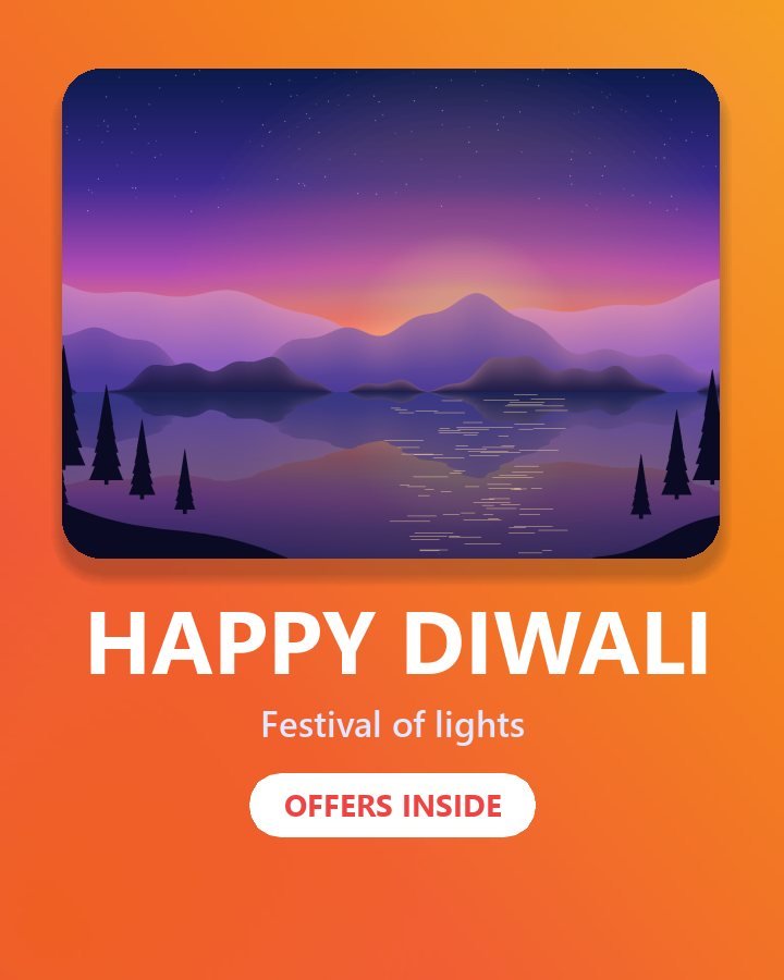 Diwali Lights Poster template