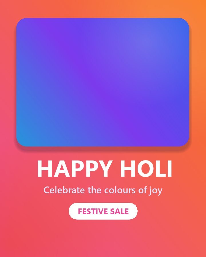 Holi Colours Poster template