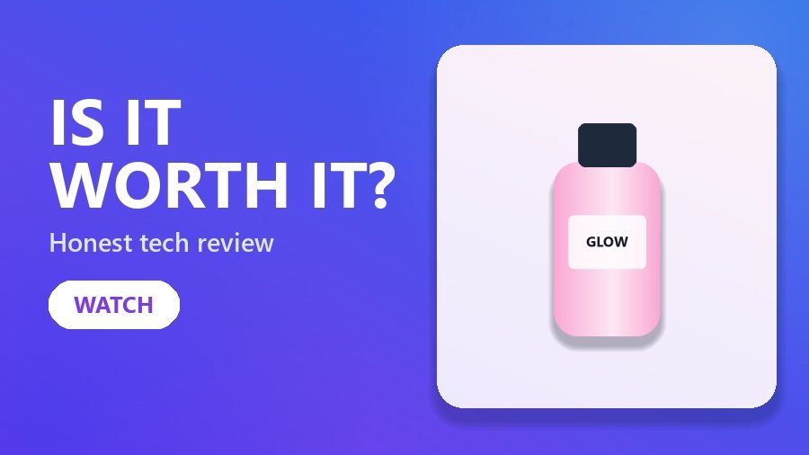 Tech Review Thumbnail template